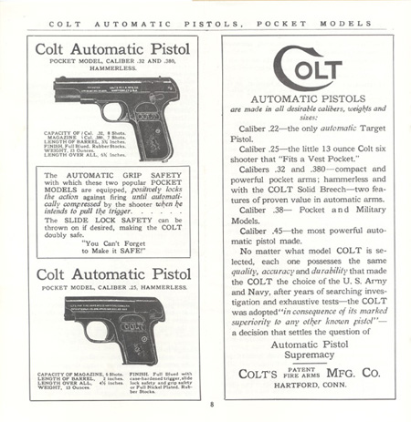 The Commercial Colt Caliber .45 Government Model Manual - Page 8