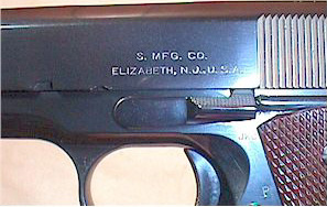 Singer M1911 Pistol Slide Markings