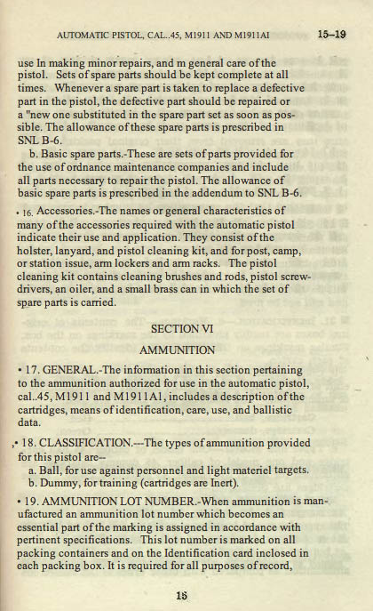 M1911 Manual - Page 21